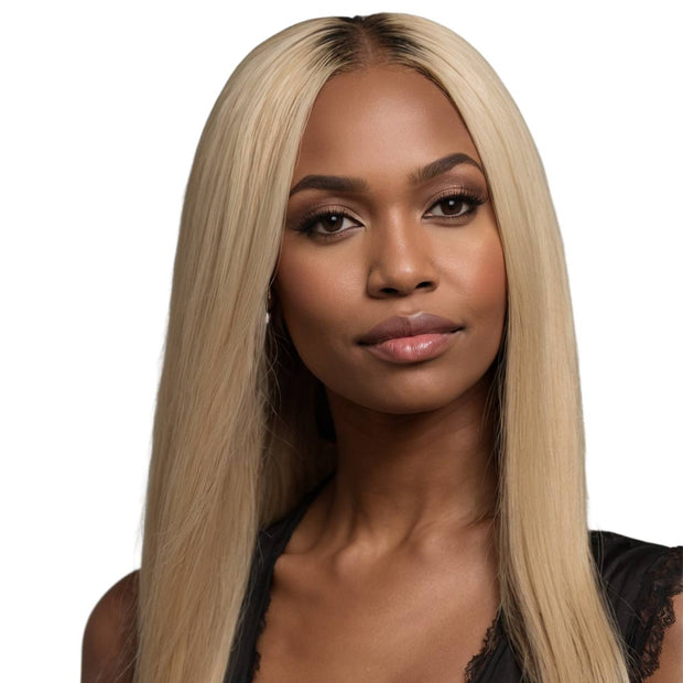 Blonde Straight 13x4 Transparent Lace Front Wig