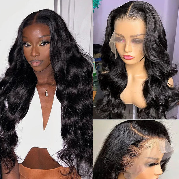 Body Wave Human Hair Wigs 13x6 Hd Lace Frontal Wigs 220 Density 40 Inch For Black Women Pre Plucked Loose Wave Lace Frontal Wig