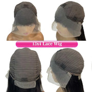 Dark Purple Body Wave Human Hair Wigs 13x4 HD Lace Frontal Human Hair Wig 200% Colored Body Wave Lace Front Wig For Women