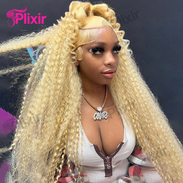 613 Human Hair Wig 13x6 Hd Lace Frontal Wig Deep Wave Curly Human Hair Wigs 30 Inch 13x4 Honey Blonde Lace Front Human Hair Wig