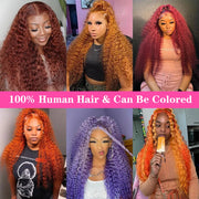 613 Human Hair Wig 13x6 Hd Lace Frontal Wig Deep Wave Curly Human Hair Wigs 30 Inch 13x4 Honey Blonde Lace Front Human Hair Wig