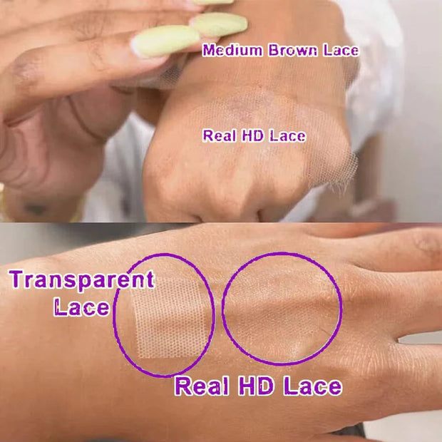 HD 13x4 Burgundy Colored Human Hair wig Body Wave Transparent Lace Front wig Human Hair For Women Per Plucked Lace Frontal Wigs