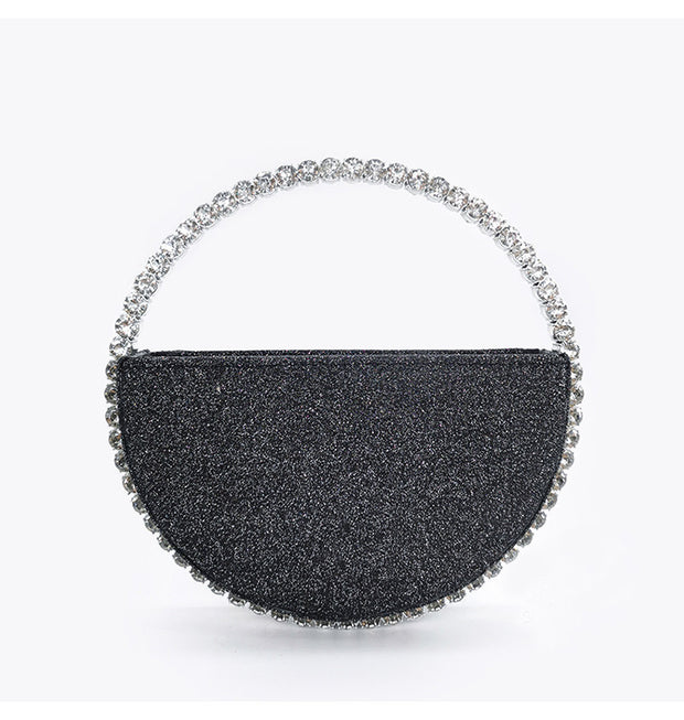 Diamond round handbag