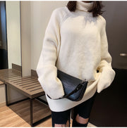 Stone pattern art handbag