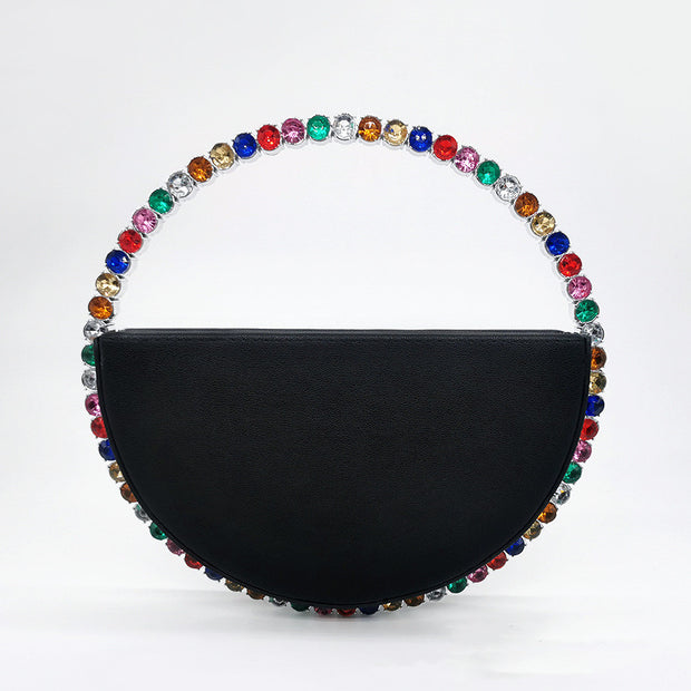 Diamond round handbag