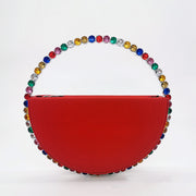 Diamond round handbag
