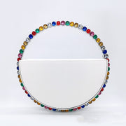 Diamond round handbag