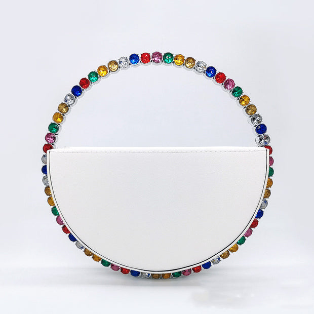 Diamond round handbag