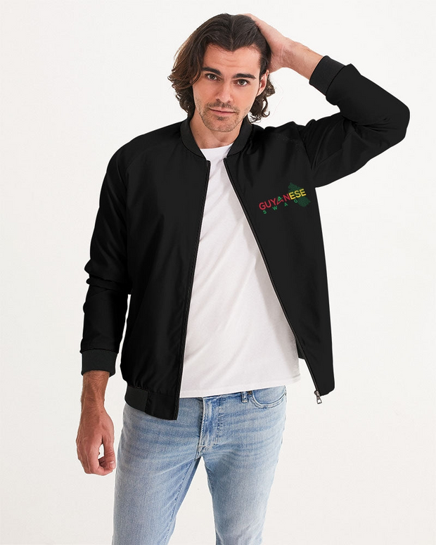Guyanese Swag Guyana Map Men's Bomber Jacket