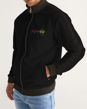 Guyanese Swag Guyana Map Men's Stripe-Sleeve Track Jacket
