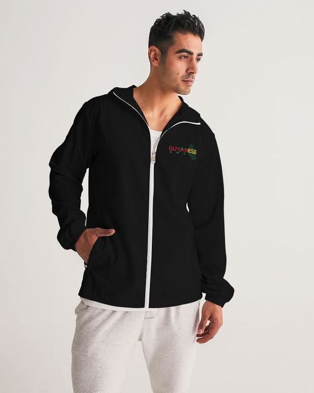 Guyanese Swag Guyana Map Men's Windbreaker Jacket