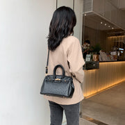 Ostrich pattern handbag