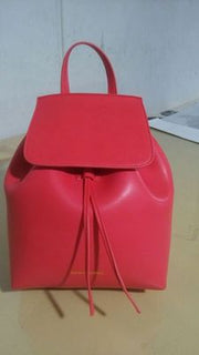 Travel handbag leather drawstring