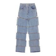 Personality Ripped Jeans Women Fashion Niche Design