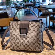 Women''s Bag 2021 New Fashion Printing Large Capacity Bucket Bag Temperament One Shoulder Handbag Versatile Cross Bag Trend