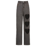 Women Flare Jeans Mid Waist Bell Jeans Stretch Slim Pants Length Jeans Fashion Design Vintage Wide Leg Denim Trousers Hole Jeans