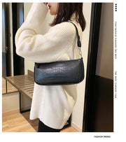 Stone pattern art handbag