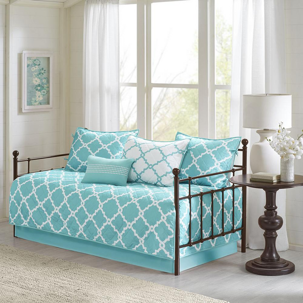 100% Polyester Printed 6pcs Daybed Set,MP13-4472