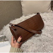 Stone pattern art handbag