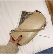 Stone pattern art handbag