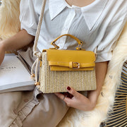 Straw woven fashion handbag