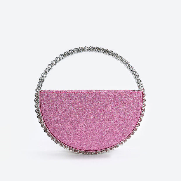 Diamond round handbag