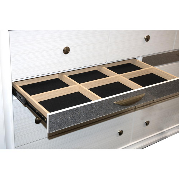 Catherine White 5 Piece Bedroom Set, Full