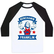 BENCHAMIN FRANKLIN UNISEX CLASSIC BASEBALL TEE