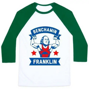 BENCHAMIN FRANKLIN UNISEX CLASSIC BASEBALL TEE