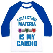 COLLECTING MATERIA IS MY CARDIO UNISEX CLASSIC BASEBALL TEE
