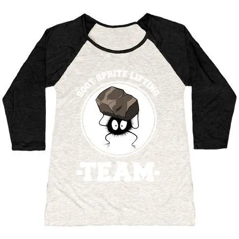 SOOT SPRITE LIFTING TEAM WOMEN'S TRI-BLEND BASEBALL TEE