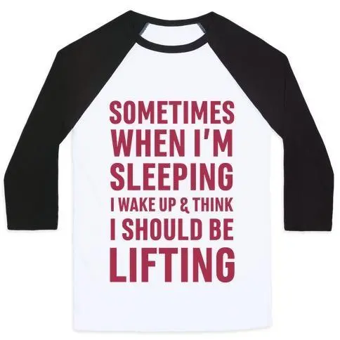 SOMETIMES I WAKE UP AND THINK I SHOULD BE LIFTING UNISEX CLASSIC BASEBALL TEE