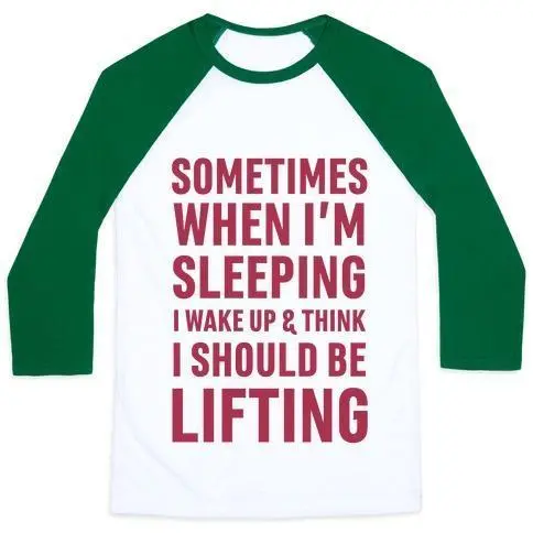 SOMETIMES I WAKE UP AND THINK I SHOULD BE LIFTING UNISEX CLASSIC BASEBALL TEE
