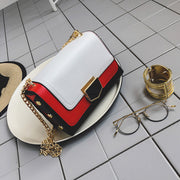 The new summer chain lock small package all-match Korean fashion color small single shoulder bag handbag slung bag