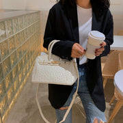 Ostrich pattern handbag