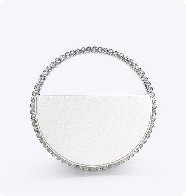Diamond round handbag