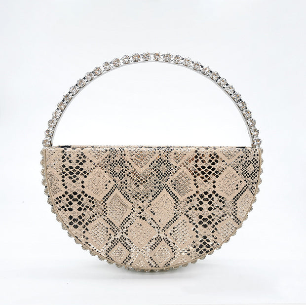 Diamond round handbag