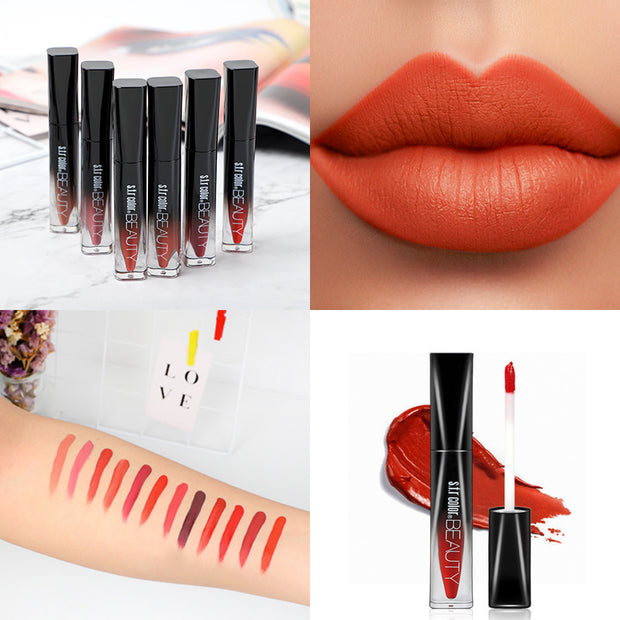 Ladies Fashion 6 Colors Non-Fading Non-stick Cup Lip Gloss