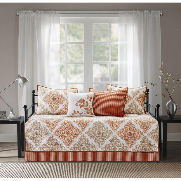 100% Polyester Printed 6pcs Daybed Set,MP13-4472