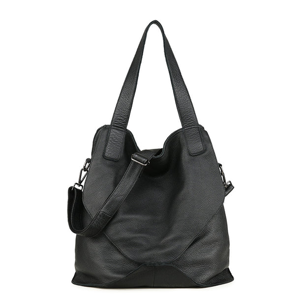 Pyaterochka Big Genuine Leather Handbag Women Large Vintage Shoulder Bag Ladies Bucket Hand Bags Luxury Famous Brand Casual Tote