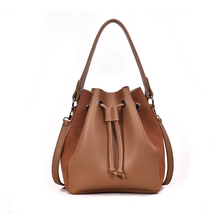 Women''s bag 2021 new wave Korean version frosted Handbag Shoulder Bag fashion simple and easy chic bag bucket