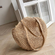 Casual Hollow Out Large Capacity Handbag Totes Handmade Straw Shoulder Bags For Women Big Travel Beach Bag Pack