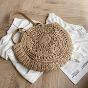 Casual Hollow Out Large Capacity Handbag Totes Handmade Straw Shoulder Bags For Women Big Travel Beach Bag Pack