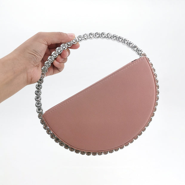 Diamond round handbag