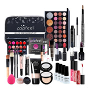 ALL IN ONE Makeup Kit Eyeshadow Eyeliner Foundation Cream Makeup Bag Concealer Lipstick Brush Make Up Kit With Makeup Bag
