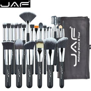 JAF 24pcs Makeup Brushes Tools 100% Vegan Make Up Artist Kit Brushes for Makeup Professional Brush Set #J2425yc-B