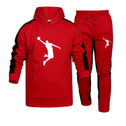 Autumn and Winter Tracksuit Men 2 Pieces Set Sweatshirt + Sweatpants Sportswear Hoodies Casual Mens Clothing Hoodies Suit