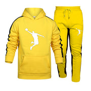 Autumn and Winter Tracksuit Men 2 Pieces Set Sweatshirt + Sweatpants Sportswear Hoodies Casual Mens Clothing Hoodies Suit
