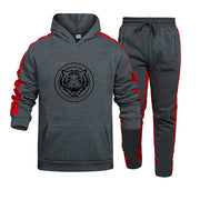 Autumn and Winter Tracksuit Men 2 Pieces Set Sweatshirt + Sweatpants Sportswear Hoodies Casual Mens Clothing Hoodies Suit