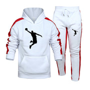 Autumn and Winter Tracksuit Men 2 Pieces Set Sweatshirt + Sweatpants Sportswear Hoodies Casual Mens Clothing Hoodies Suit